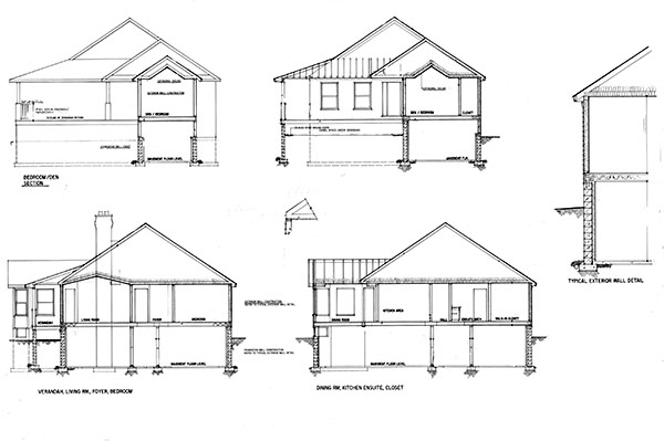 Cross sections and details, Gravenhurst